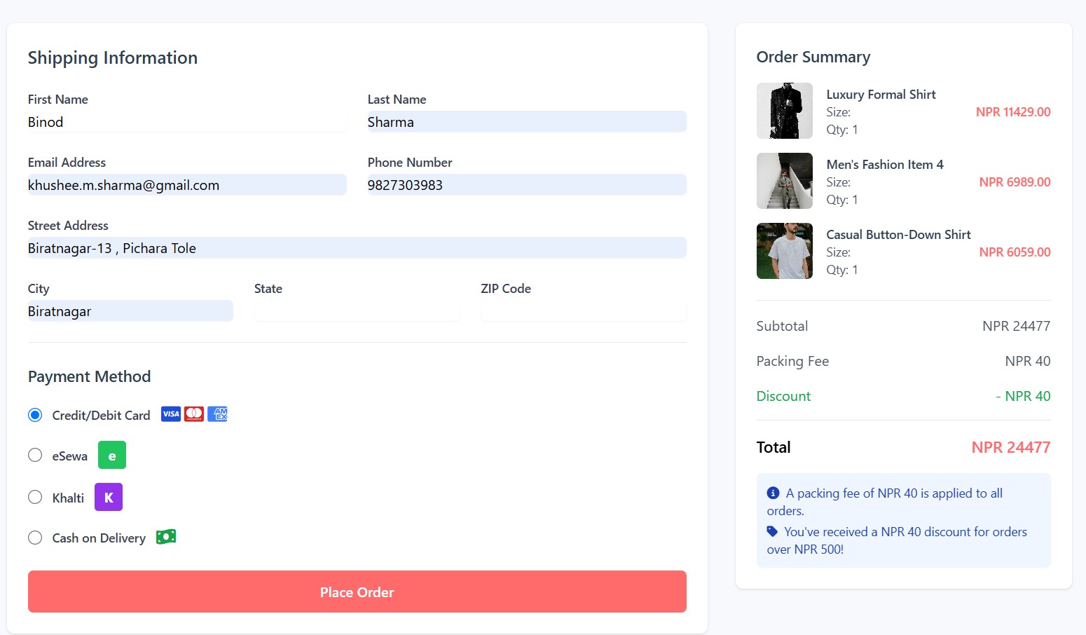 ShopOnline e-commerce website - built by Rahul Ranjan with Django and Tailwind CSS